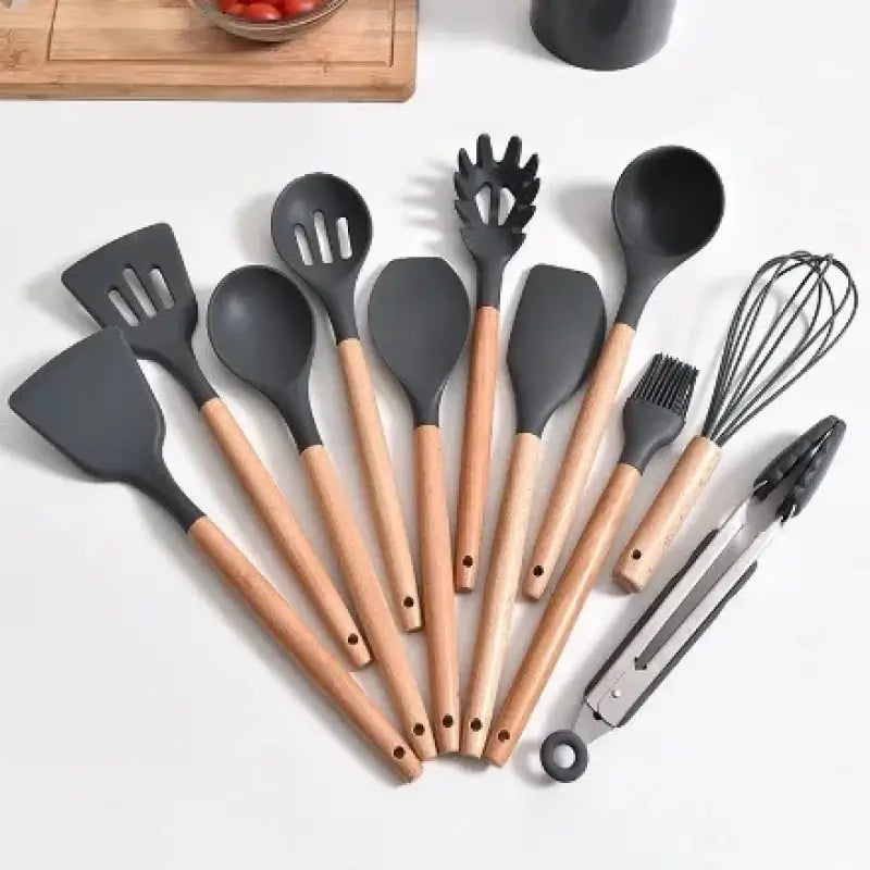 Kit Utensílios de Cozinha de Silicone